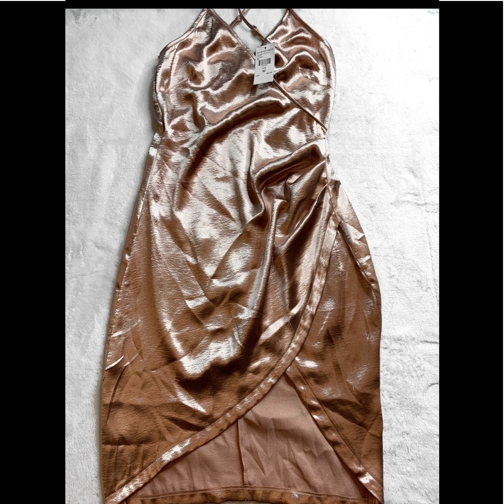 Rose Gold silky dress